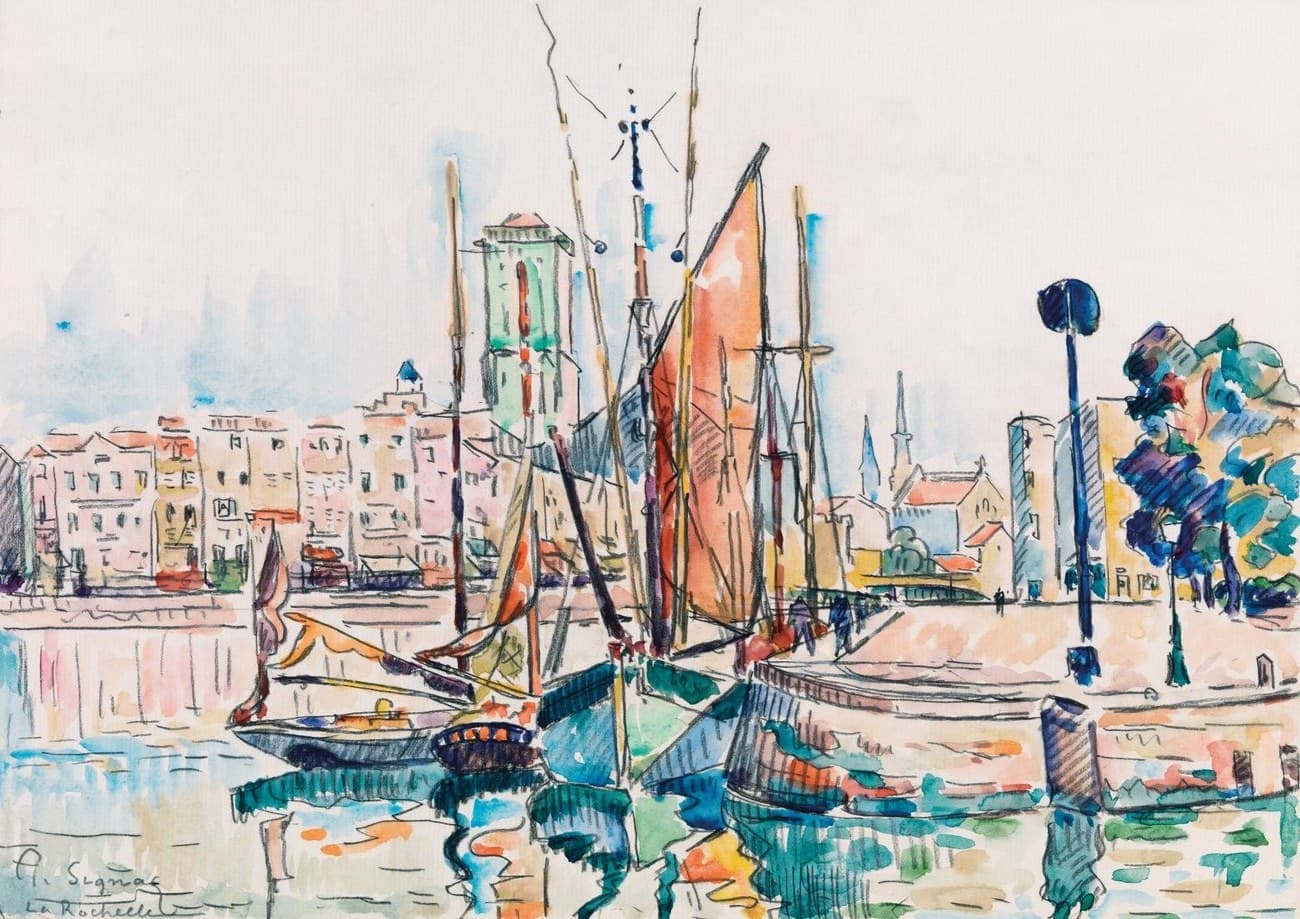 Sailboats At Dusk