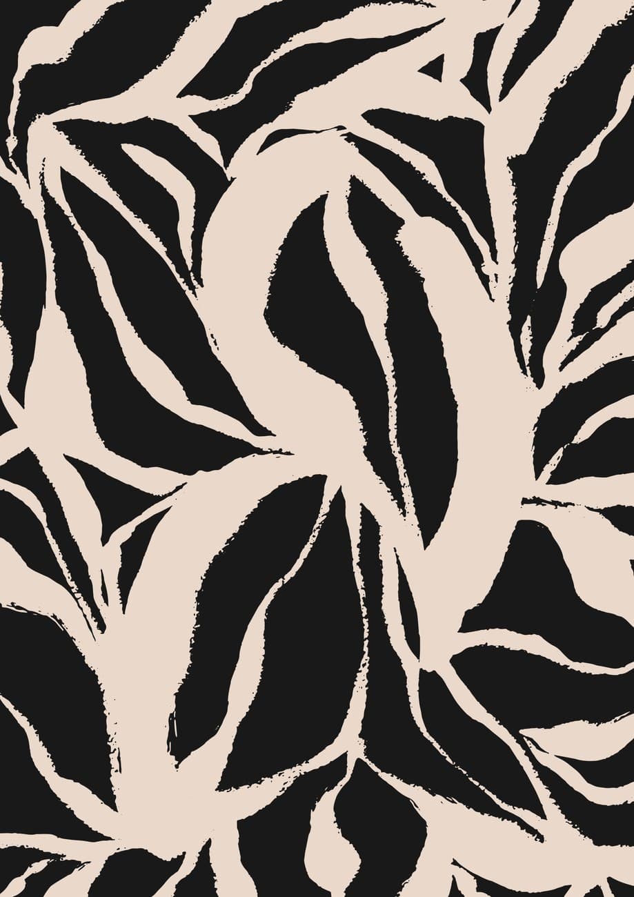 Abstract Tropical Leaf Close-Up Pattern
