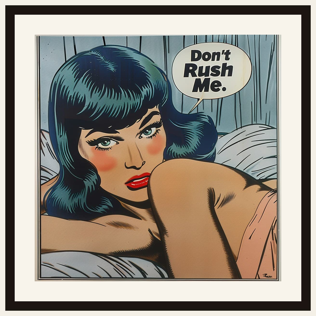 Comic Book Woman Don'T Rush Me