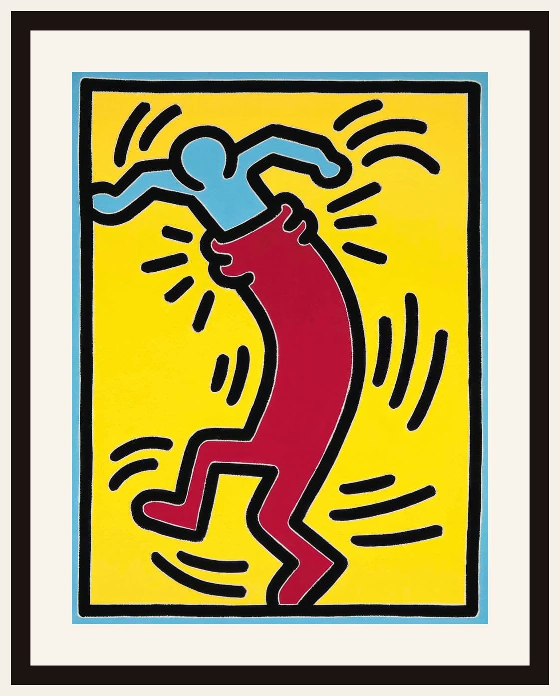 Keith Haring Figure Yellow Bold
